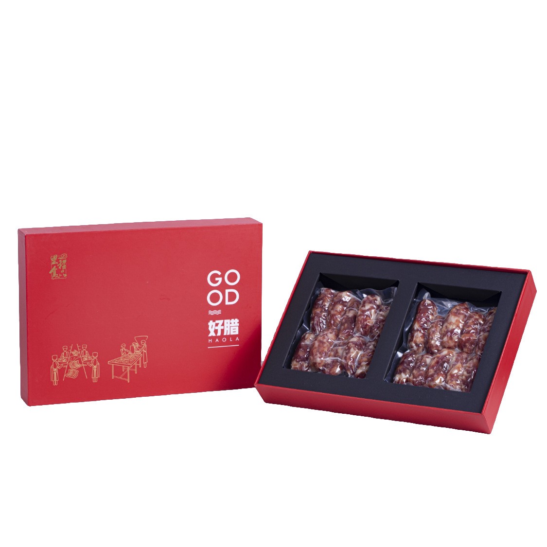 里程食品好腊（光明粒粒肠）600g礼盒广式腊味深圳老字号腊肠腊味送礼佳选