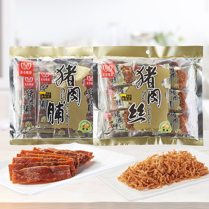 美奇唯新 87g原味猪肉脯*1+72g原味猪肉丝*1