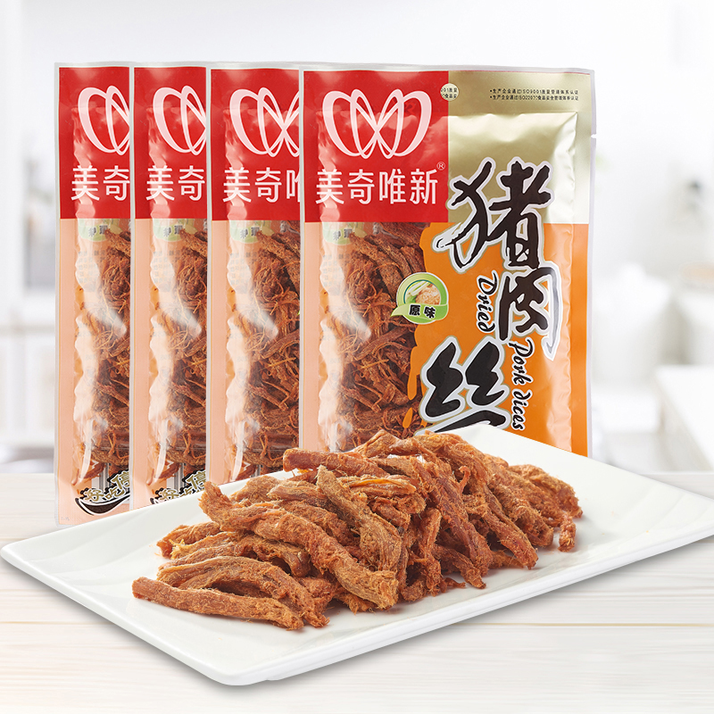 美奇唯新 50g猪肉丝原味*4袋